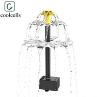 Đài phun nước bảng điều khiển năng lượng mặt trời COOLCELLS, Máy bơm đài phun nước năng lượng mặt trời DIY, bể cá có máy bơm nước có đầu phun phun nước Máy phun nước ao