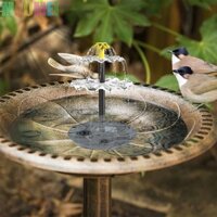 Đài phun nước bảng điều khiển năng lượng mặt trời MAOMEI với máy bơm nước Bể cá tắm chim