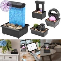 Đài phun nước để bàn có pin nhẹ / Đài phun nước Mini hoạt động bằng USB Tính năng Đài phun nước Thiền Thiền Trang trí cho bàn văn phòng tại nhà SHOPQJC4876
