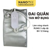 Đai Quấn Bụng Sau Sinh, Đai Ủ Nóng Giảm Mỡ Bụng NÓNG & RUNG NANOCEE