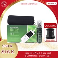 Đai Quấn Nóng Đai Nịt Bụng Giảm Mỡ Bộ Ủ Nóng Slimming Body Tặng Kèm Tinh Dầu Thải Mỡ Bụng