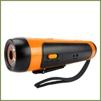 Đài quay tay mini 1800mah đài quay tay với báo động sos nguồn cung cấp khẩn cấp với đèn pin 3w cổng usb am / fm kouvn