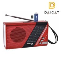 Đài Radio Bắt Bluetooth Radio Cầm Tay - Có Đèn Bin.Bắt đài FM/AM/SW Hỗ Trợ Thẻ Nhớ,USB.Phát Loa To.Nghe Nhạc Miễn Chê.