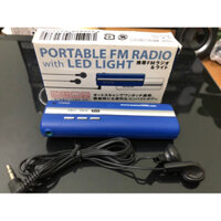 Đài radio bỏ túi nội địa Nhật có đèn pin nhỏ ban đêm