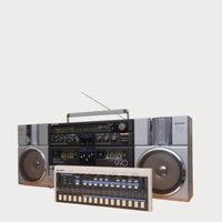 Đài radio cassette tích hợp Melody keyboard SHARP MR-990