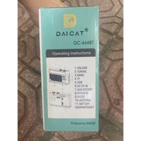 Đài Radio Đa Năng  DC-666BT  Fm/Am/Sw, Bluetooth/Usb/Thẻ Nhớ, Đài Nghe Nhạc Cao Cấp
