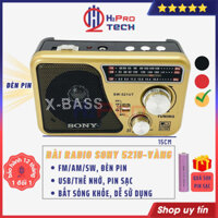 Đài Radio FM Cho Người Già 521U Fm-Am-Sw Kiêm Máy Nghe Nhạc Usb-Thẻ Nhớ-Đèn Pin, Tặng Pin Sạc 50K