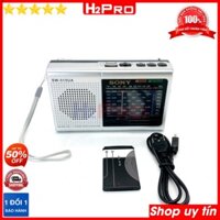 Đài radio FM Sony SW-515UA H2Pro 9 Bands Quốc tế FM, MW, SW1-7, đài radio sạc điện, có USB-Thẻ nhớ làm máy nghe nhạc mp3