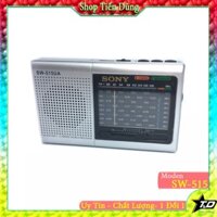 Đài radio FM SW 515 có 3 tần số sóng AM - FM - SW tích hợp USB Thẻ nhớ chạy pin tròn sạc