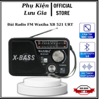 Đài Radio FM Waxiba XB 521 URT CÓ hỗ trợ THẺ NHỚ TF và USB Đèn Pin LED - LƯU GIA OFFICIAL STORE