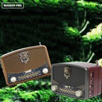 Đài Radio mini 3 băng tần AM/FM/SW, hỗ trợ Bluetooth/USB/TF/AUX kiểu dáng cổ điển CMiK MK-619BT, tặng 01 tai nghe dây