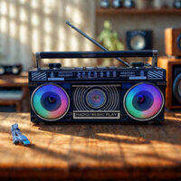 Đài Radio Nghe Nhạc Fepe 363 Bluetooth (Tặng pin sạc) Đài Fm Radio cho người già có USB Thẻ Nhớ, AUX