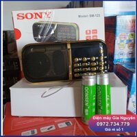 Đài radio, nghe nhạc Sony SM-123 USB, thẻ nhớ, tiết kiệm pin. BH 12 tháng