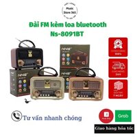 Đài radio NNS-8091BT có bluetooth FM-AMFMSW hình thức cổ điển sang trọng,loa to ,tích hợp pin sạc-Hàng Chính Hãng