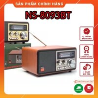 Đài Radio NS-8093BT, Bluetooth Chính Hãng NNS, Bắt Sóng FM, AM, /USB/TF, Cổng Thẻ Nhớ - Loa Dùng Điện 220V Và Pin Sạc