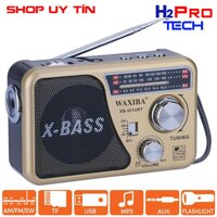 ĐÀI RADIO WAXIBA XB-521URT CÓ JACK CẮM USBTHẺ NHỚ NGHE NHẠC ĐÈN PIN tặng pin sạc 1200mah dây sạc