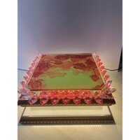 Đài sen pha lê phật ngồi ,tòa sen ngồi