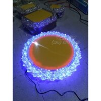 Đài Sen Pha Lê Tròn Led đổi màu 23Cm