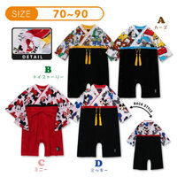 Dài Tay Bé Trai * 3.5 Bộ Jumpsuit Bé Gái Hoạt Hình Áo Liền Quần Kimono Dài Tay Búp Bê