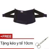 Đai thắt lưng Orbe H1 (Đen) + Tặng kéo y tế 10cm