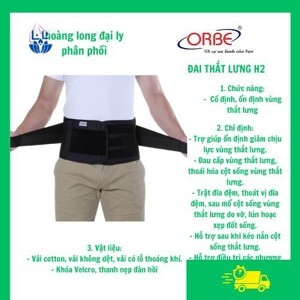 Đai thắt lưng ORBE H2