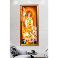 Đại Thế Chí Bồ Tát - Tranh Treo Tường Phật Giáo - Tranh Laminate Tráng Gương Đóng Khung