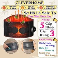 Đai Thoát Vị Đĩa Đệm, Đai Đeo Giảm Đau Thắt Lưng, Định Hình Cột Sống 5 Mức Nhiệt 3 Cấp Rung Massage