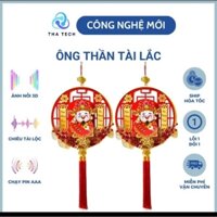 Dải Treo Thần Tài  3D Đến Lắc Đầu Chạy Pin AAA Phiên Bản Việt Nam Hoa Văn Nổi Đẹp Chiêu Mộ Tài Lộc May Mắn