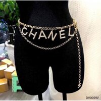 Đai váy áo xách vàng, bạc thả kiểu sang chảnh dây xích eo thắt váy áo nữ kim loại