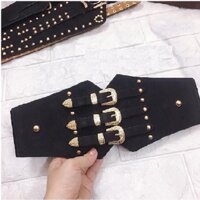 Đai váy Corset co giãn thắt lưng nữ mặt 3 KIM Bản to Bản 12cm