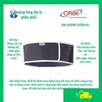 Đai xương sườn H1 (S, M, L, XL, XXL). Thương hiệu ORBE_Hàng Việt Nam chất lượng cao, chuyên bệnh viện và xuất khẩu.