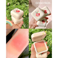 [Daily Preferred] Gogotales Gogogo Dance Soft and Adorable Combination of Three Gradient Blush Genuine Nude Makeup Natural Repair Red Complexion Improvement 1206 Fang