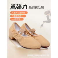 Daily Premium#Dancing Shoes Female Soft Bottom Training Shoes Adult Teachers' Shoes Low Heel Outdoor Ballet Shoes Classical Dance Belly Dance Yoga12DFJX