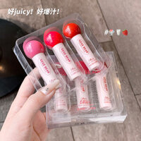 Daily Premium#Gogo Bear Lollipop Glossy Lip Gloss Set Box Brightening Youthful Pure Desire Girl Student Moisturizing Lipstick Lip Gloss12DFJX