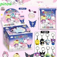 Dàiqiying 32 chiếc Mặt dây chuyền hoạt hình Capybara, Đèn ngủ Labububupu Rùa Kuromi Móc khóa đèn ngủ, Quà tặng sinh nhật Đáng yêu Kawaii Dream Rabbit Hoạt hình Mô hình Mini Móc khóa trẻ em