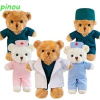 Dàiqiying Bác Sĩ Gấu Nhồi Bông, Áo Trắng Đồng Phục Y Tá Gấu Sang Trọng, Trường Đại Học Hoạt Hình 30cm Động Vật Cudly Gấu Sang Trọng Quà Tặng Sinh Nhật
