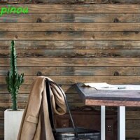 Dàiqiying Treo Tường 0,45x10m Phòng Ngủ Tự Dính Phòng Khách Tủ Lạnh Trang Trí Nội Thất Retro Nhân Tạo Plank Trang Trí Nhà Bếp Giấy Dán Tường