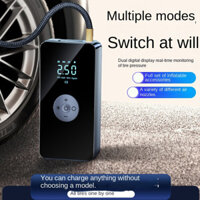 Daisheng DS-201 Máy Bơm Không Khí Ô Tô Di Động Xe Máy Xe Đạp Lốp Xe Máy Bơm Không Khí Điện Không Dây