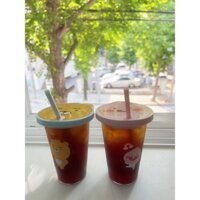 DAISO Bình Nước Có Ống Hút Dễ Thương Xinh Xắn 400ml