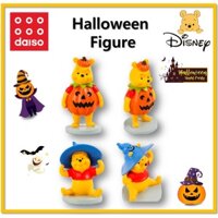 DAISO Bộ 4 Mô Hình Gấu Pooh Trang Trí Halloween