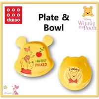 DAISO Đĩa / Bát Mặt Winnie the Pooh Melamine Hàn Quốc 2 Loại Tùy Chọn