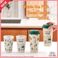 Daiso Korea X Disney Winnie The Pooh tumbler 400ml Tái sử dụng tumbler / Pooh Cup / Pooh cốc / Bình nước Pooh