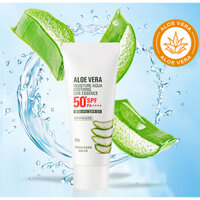 [Daiso x kwailnara] Aloe vera moisture aqua Soft sun essence 50spf pa + + + + 50ml 1 + 1 / Kem chống nắng tốt nhất cho mặt / Kem chống nắng dưỡng ẩm lô hội cho da nhạy cảm