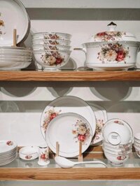 Daisy Dinnerware Set 48pcs SP24- Bộ Chén Bát 48 Món Hoa Cúc Sứ Xương 05