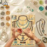 Dalaohu Bảng Thiết Kế Hạt, Thảm Đính Hạt Thời Trang Bằng Gỗ Khay, Vuông Sáng Tạo Nhiều Loại DIY Trang Sức Khay Làm Dây Chuyền Làm
