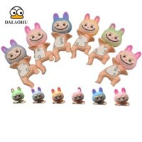 Dalaohu Búp Bê Labububu Nhỏ, Đồ Chơi Mô Hình Mini Labubu Anime Nhân Vật, Món Quà Dễ Thương Mũ Động Vật Hoạt Hình Trang Trí Bàn Làm Việc Hoạt Hình Đồ Trang Trí Xe Hơi Bộ Sưu Tập