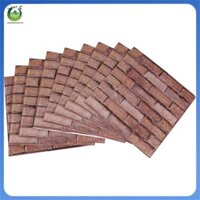 [Dalemacadam.vn] Tấm ốp tường 3D Vỏ và dán tường gạch 3D, Trang trí tường nội thất, Tấm tường PVC cho phòng khách, phòng ngủ, 10 chiếc