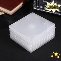 Dalia 20 Cái Hộp PP Vuông, CD Trong Suốt Đĩa Đơn, Vỏ PP Phong Cách Mỏng Di Động Có Thể Lắp Đặt DVD Hộp Bảo Quản DVD