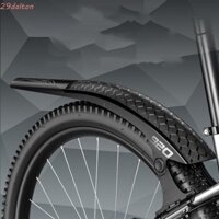 Dalton Xe Đạp Vỏ Cứng Chắn Bùn, PVC Nhẹ Xe Đạp Phía Trước Phía Sau Chắn Bùn, Phụ Kiện Đi Xe Đạp Bánh Trước / Sau Nhựa Đen MTB Bicyele Fender Phụ Kiện Xe Đạp