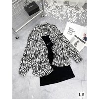 Đầm 2 Dây Body Kèm Áo Sơ Mi Khoác Ngoài Cá Tính